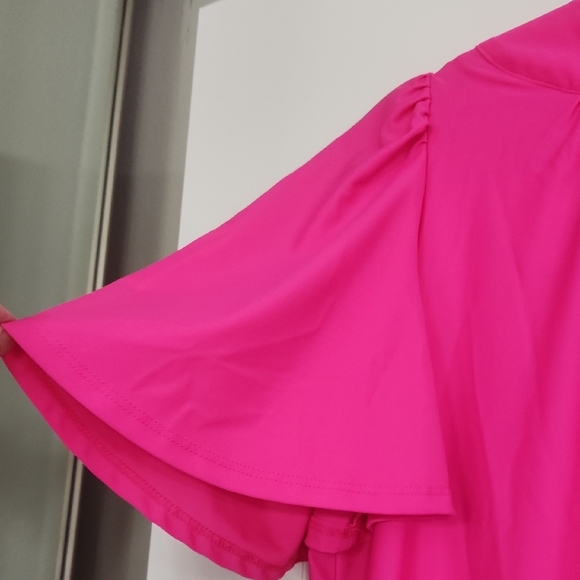 Pretty Hot Pink Women's Dress by Jude Connally. Great condition! Size Medium. - Picture 9 of 10